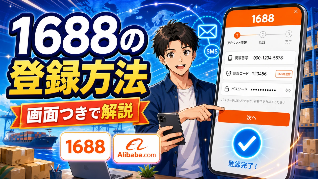 1688の登録方法