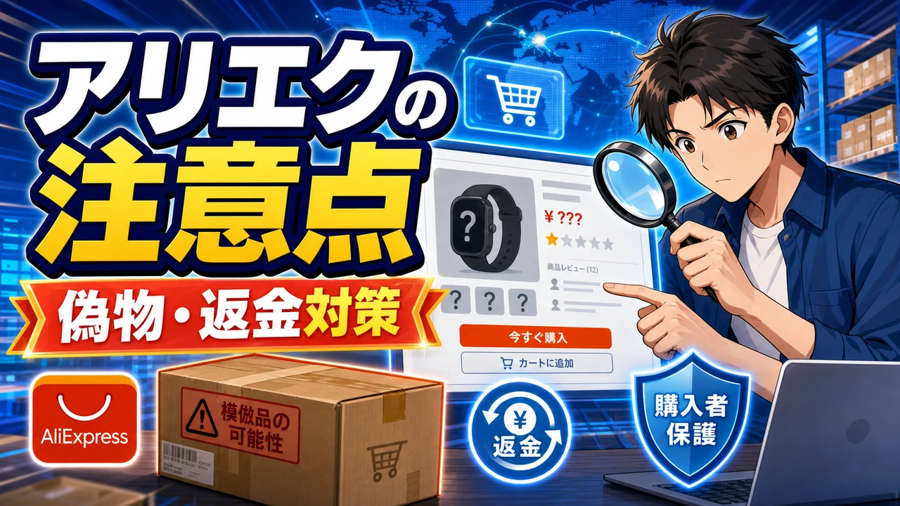 アリエクスプレスの注意点とトラブル対処
