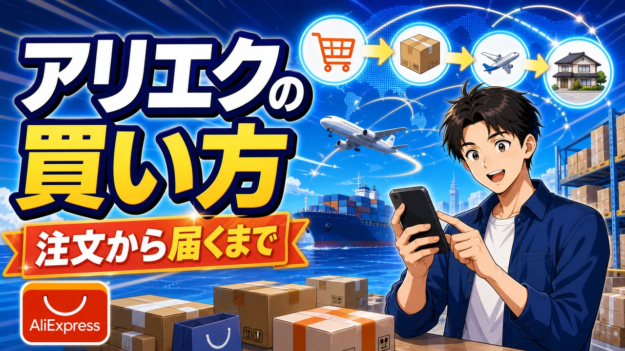 アリエクスプレスの買い方 注文から届くまで