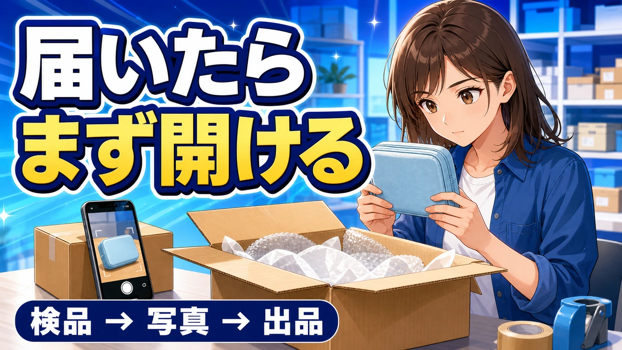 中国輸入の検品と出品 届いてから売るまでにやること