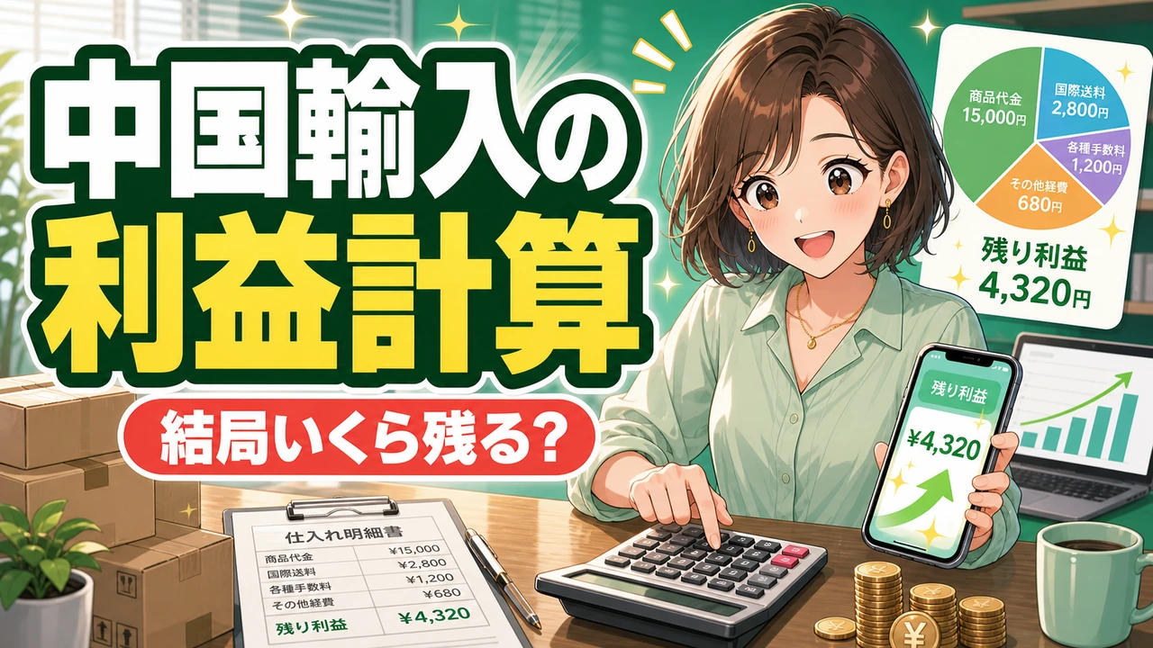 中国輸入の仕入れ値は上限から決める