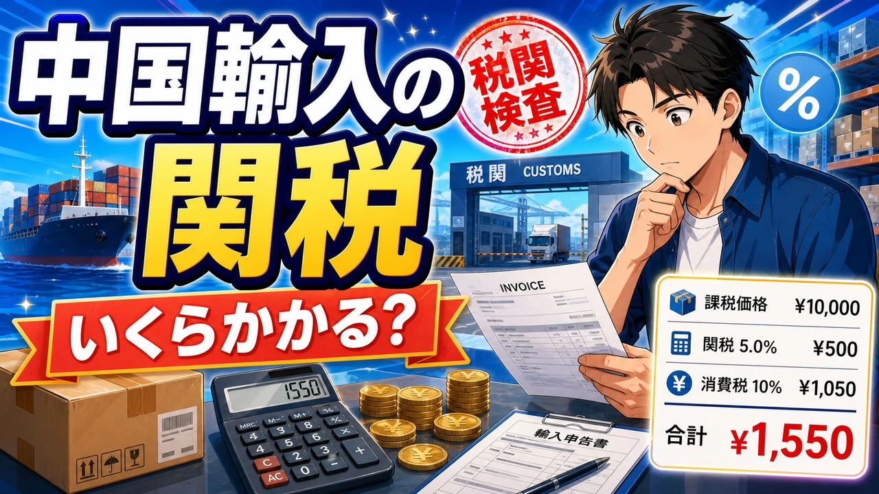 中国輸入の関税はいくら