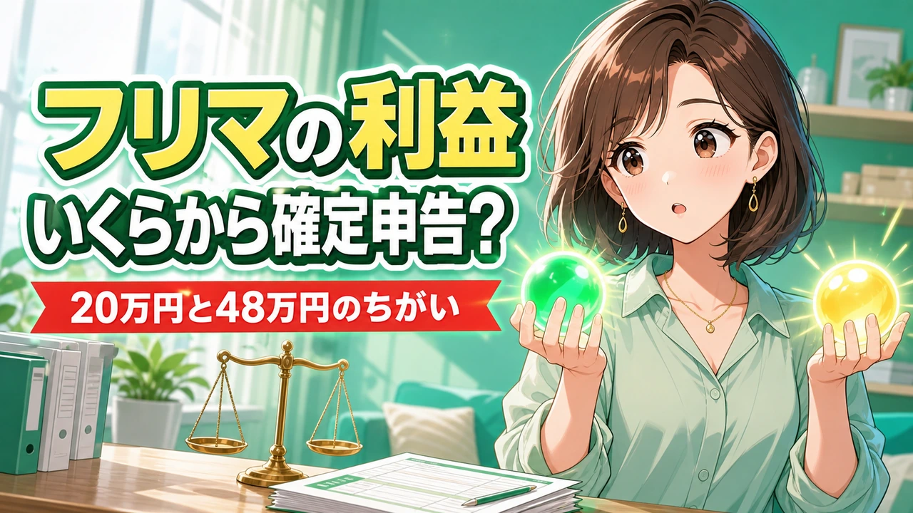フリマの利益はいくらから確定申告?