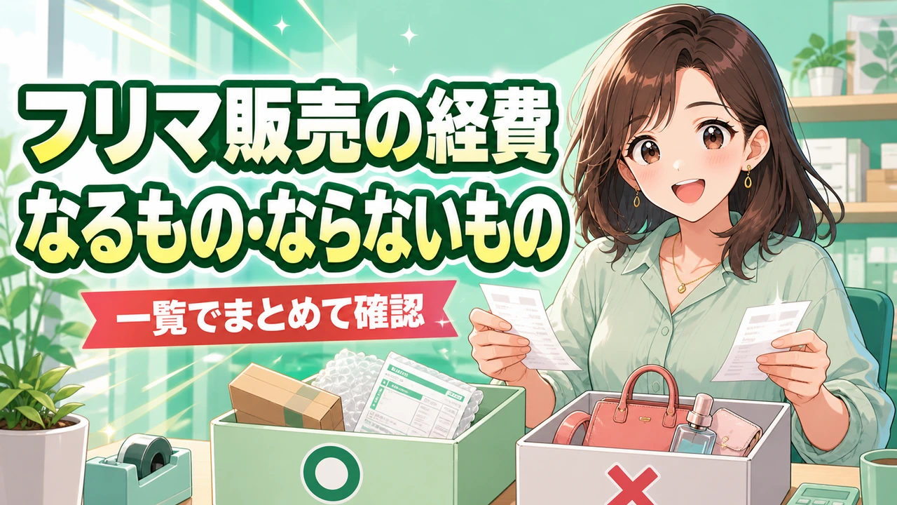 フリマ販売の経費になるもの一覧