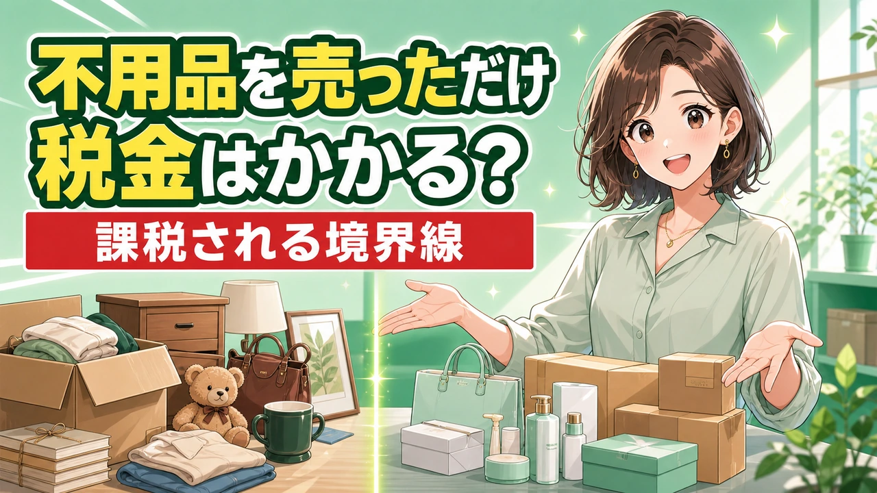 家の不用品を売った分は非課税