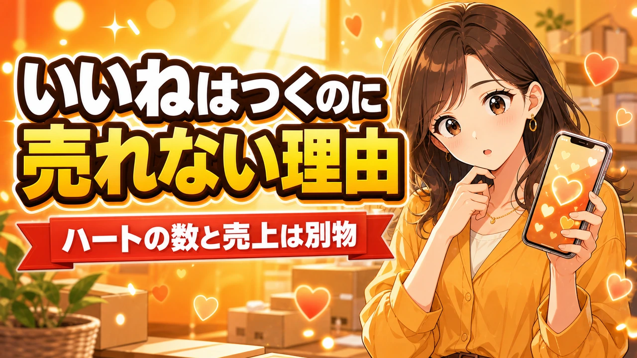 いいねはつくのに売れない理由