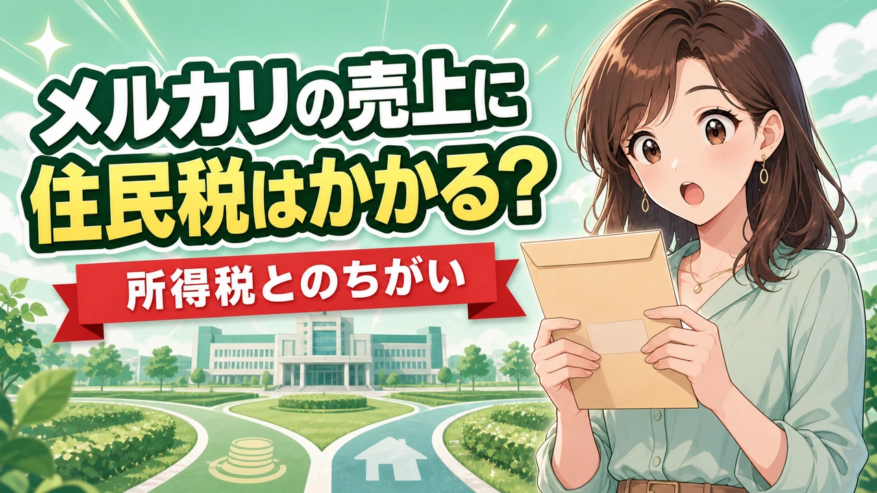 メルカリの利益と住民税の関係