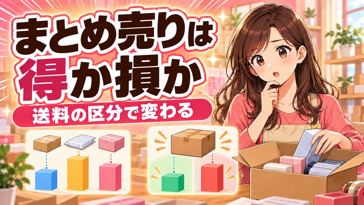 まとめ売りは得か損か｜送料の区分で変わる