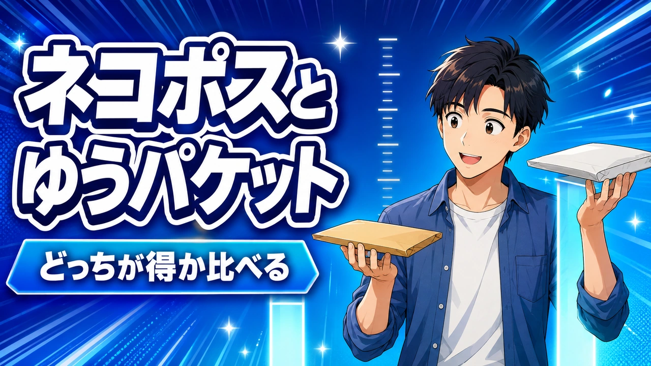 ネコポスとゆうパケットどっちが得?｜規格・料金・出せる場所