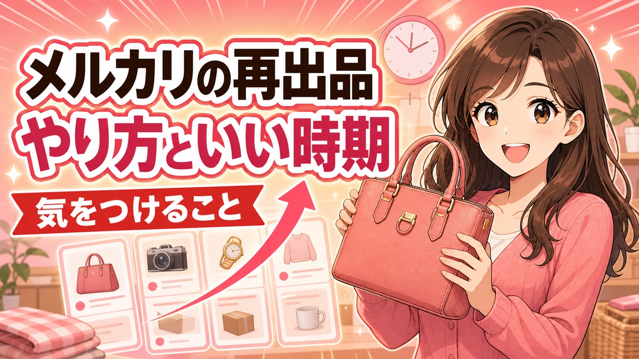 メルカリの再出品は逆効果になる