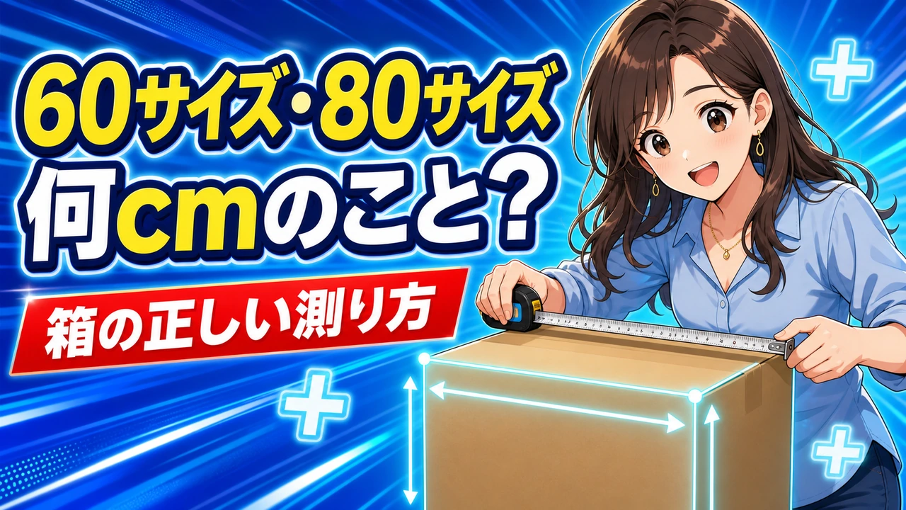 メルカリの60サイズは何cm?箱の測り方