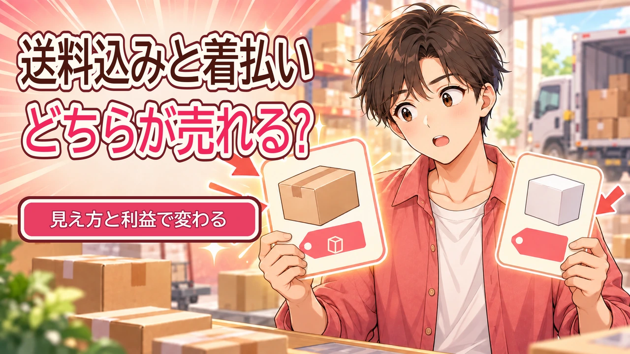 送料込みと着払いはどちらが売れる?｜違いと利益