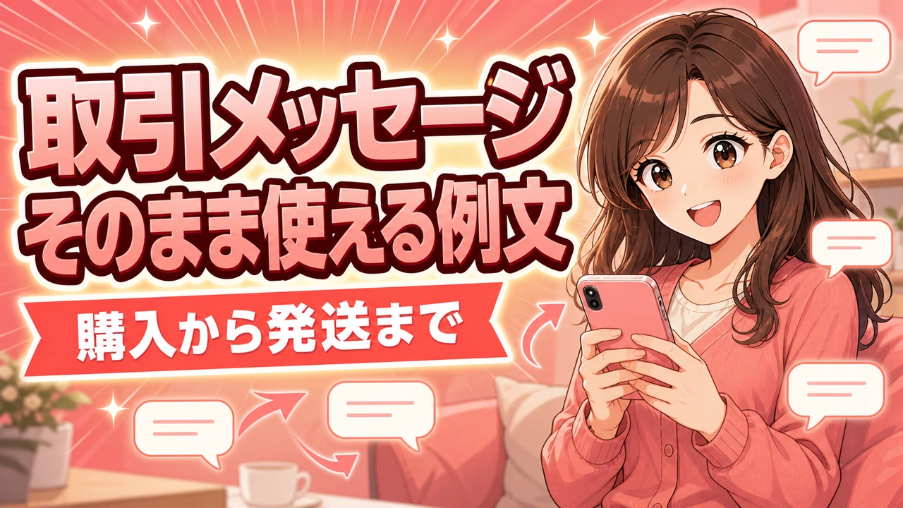 メルカリの取引メッセージ例文集