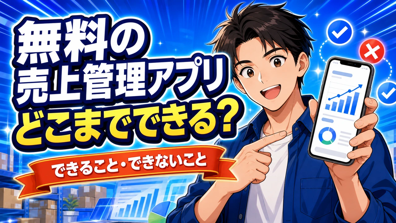 無料の売上管理アプリでどこまで?