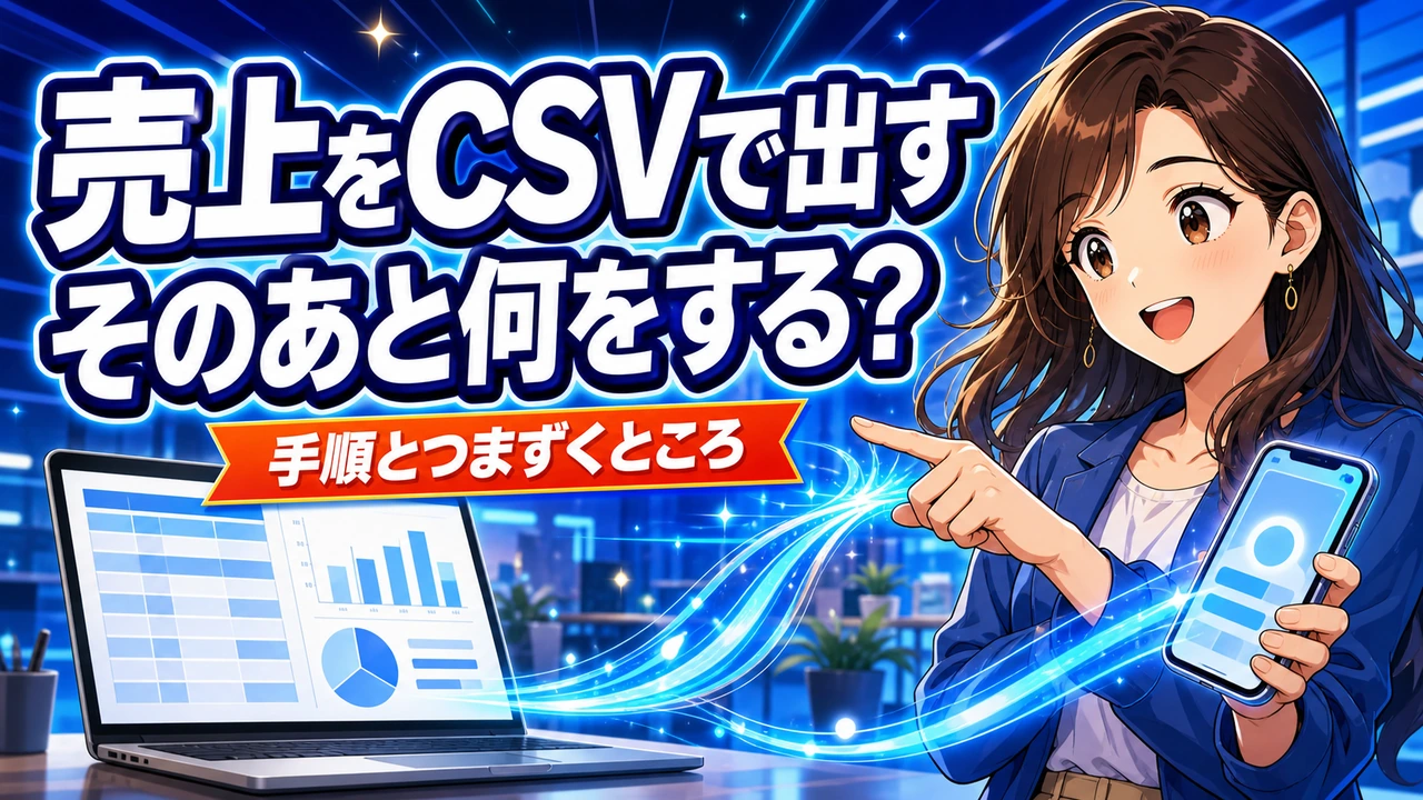 メルカリの売上はCSVで出せる?