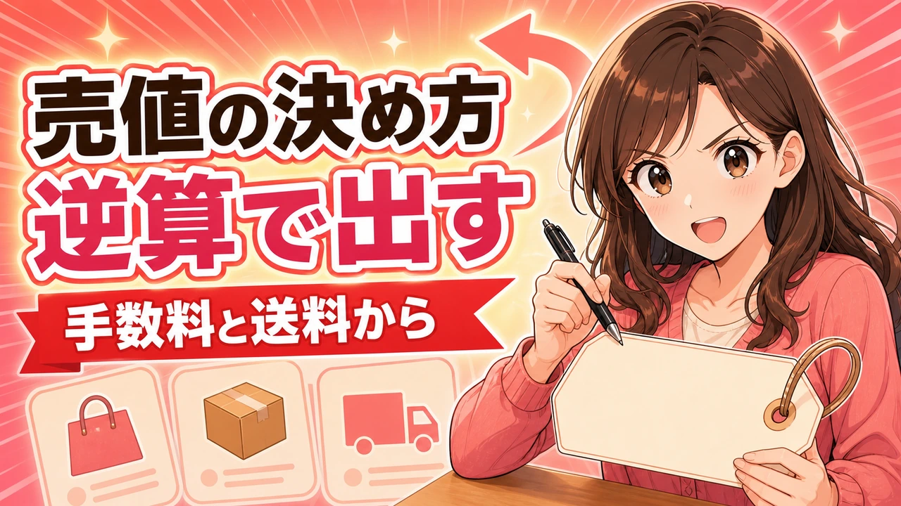 メルカリの売値の決め方|逆算する