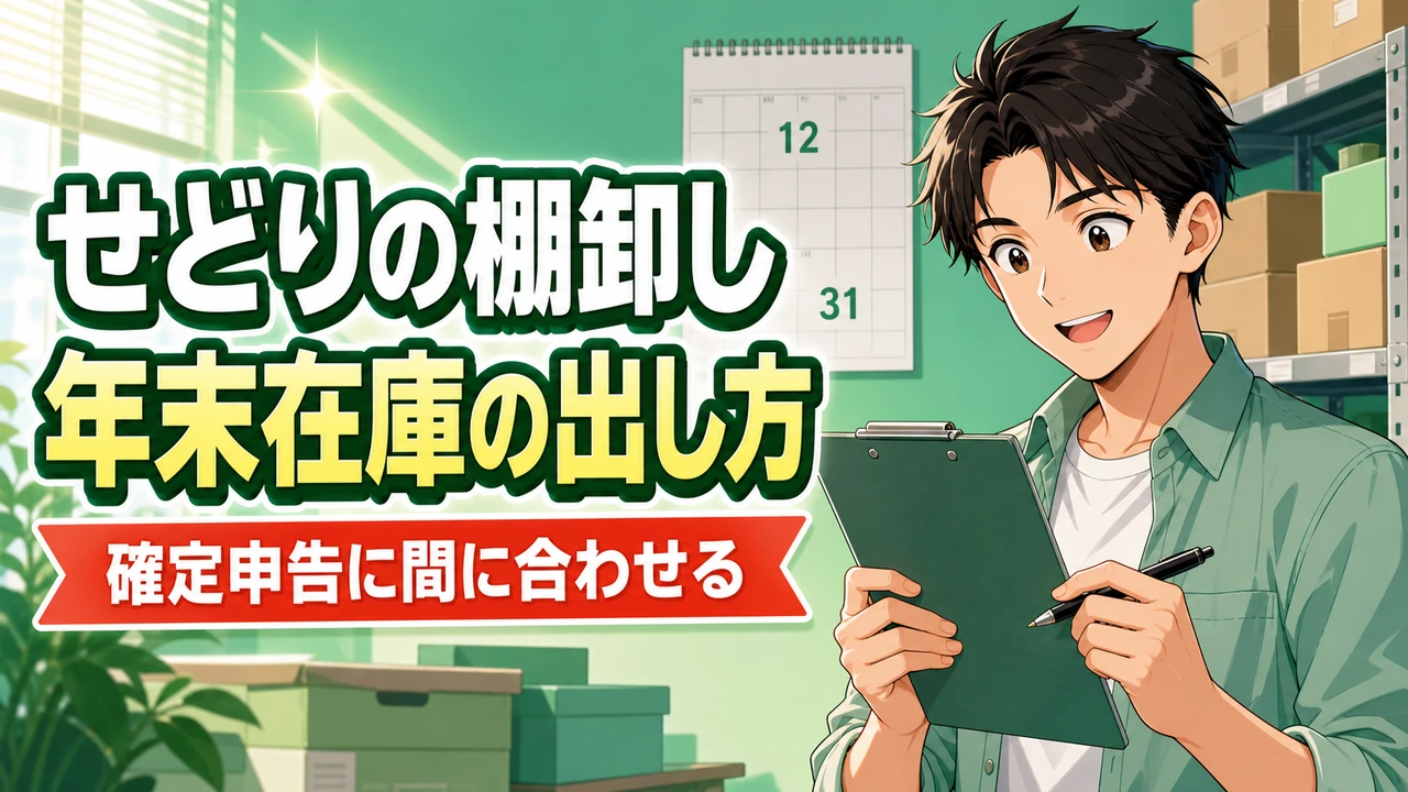 せどりの棚卸しのやり方と年末在庫の金額の出し方