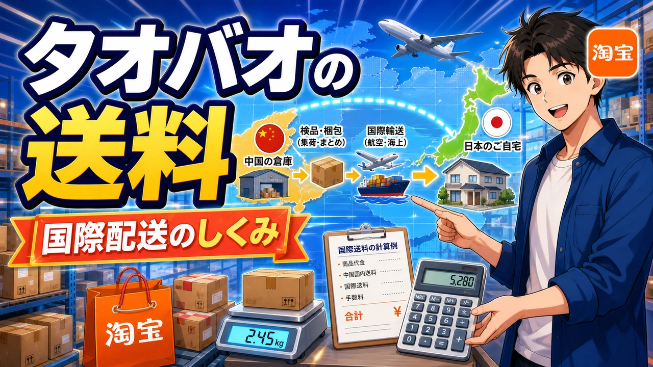 タオバオの送料と国際配送