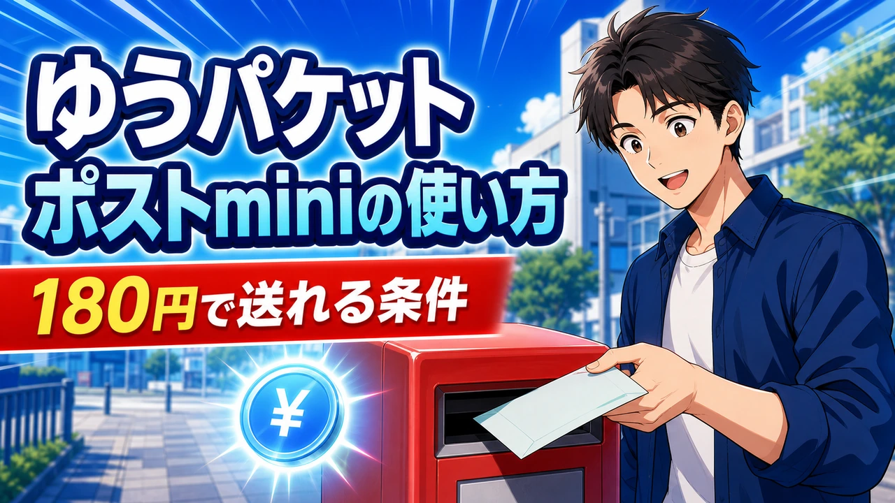 ゆうパケットポストminiの使い方|160円
